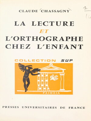 cover image of La lecture et l'orthographe chez l'enfant